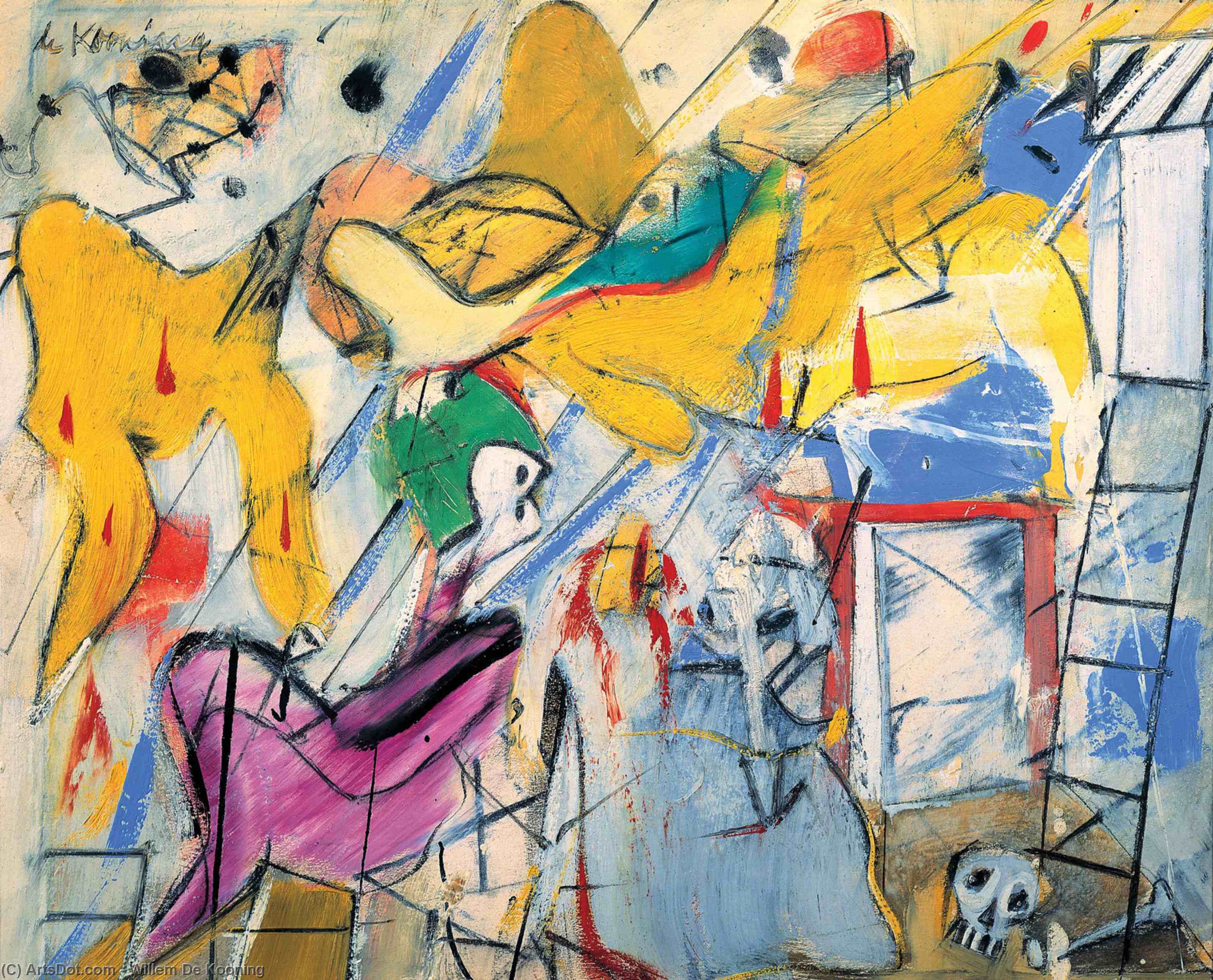 Abstraction — Виллем Де Кунинг