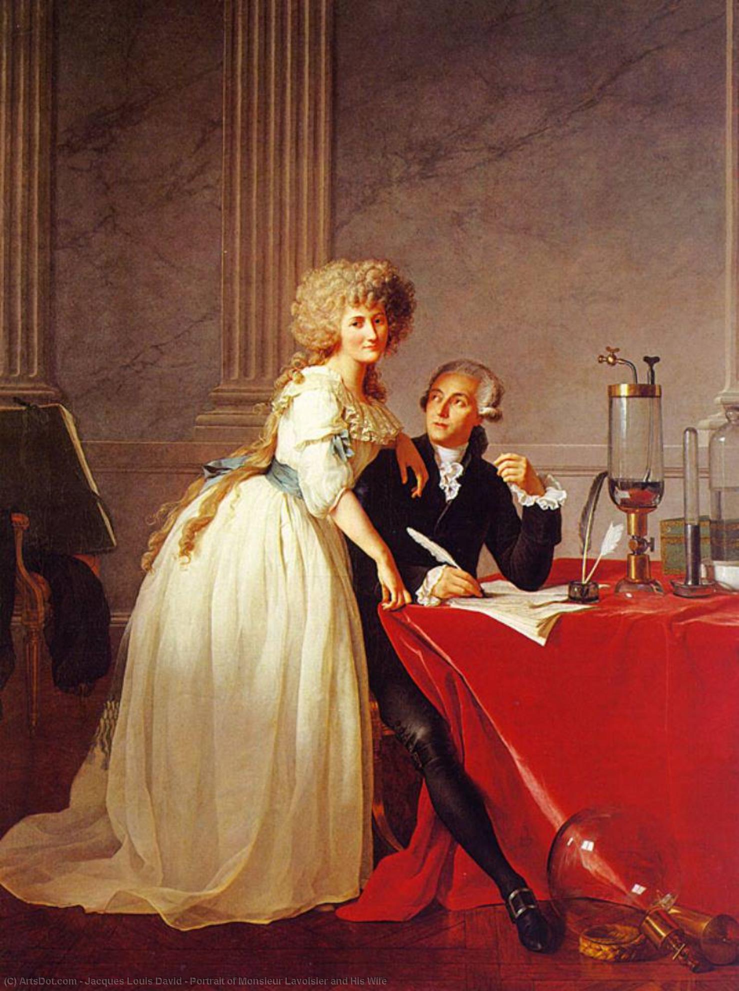 Retrato Del Señor Lavoisier Y Su Esposa — Jacques-louis David