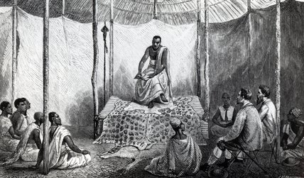 Kamrasi's First Lesson In The Bible — Josiah Wood Whymper
