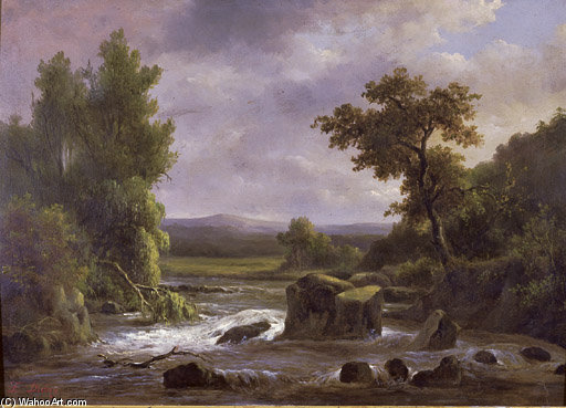 Paysage Avec Riviere — Francois Diday