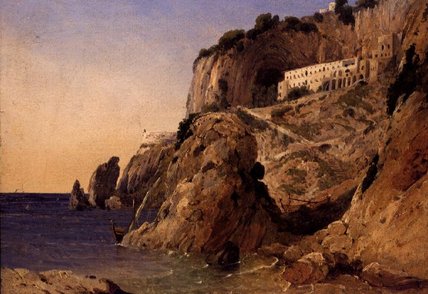 A Monastery On The Amalfi Coastline — William James Linton