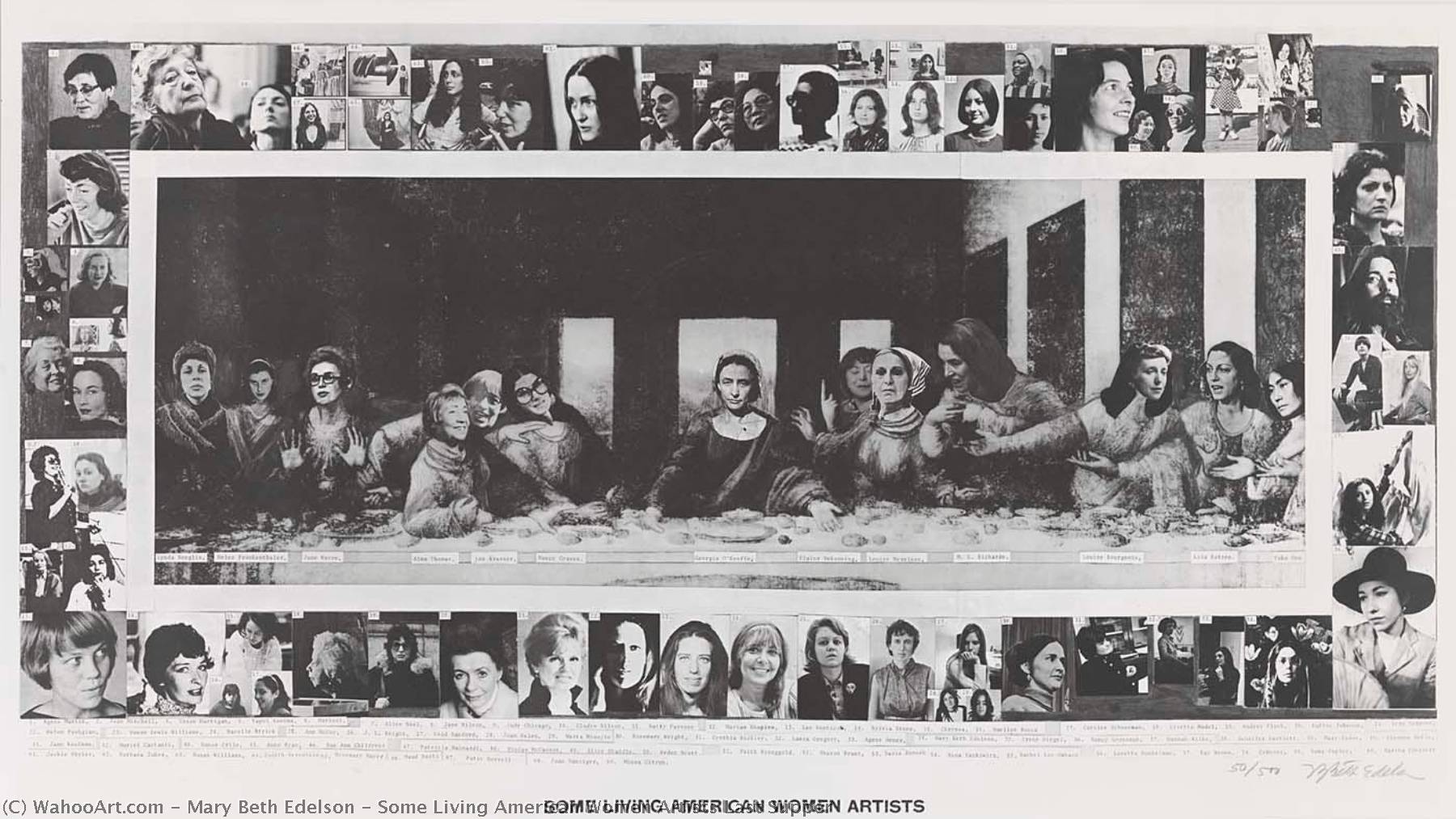 Some Living American Women Artists Last Supper — Mary Beth Edelson