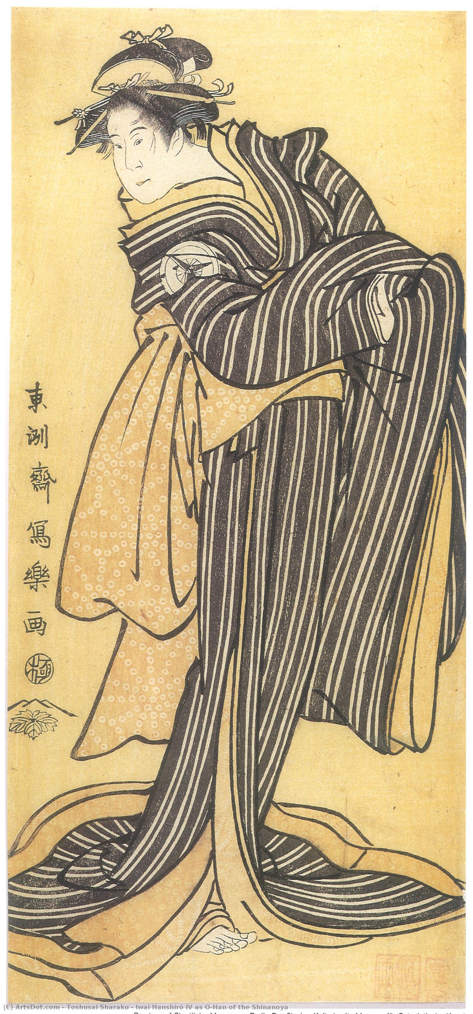 Iwai Hanshirō Iv As O-han Of The Shinanoya — Toshusai Sharaku