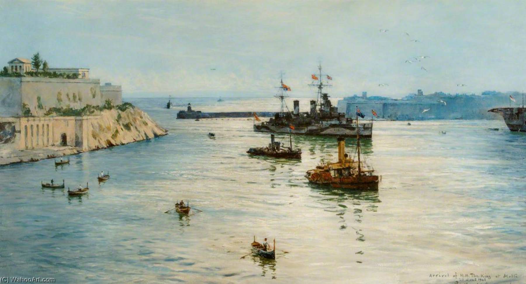 Arrival Of His Majesty The King At Malta — Rowland Langmaid