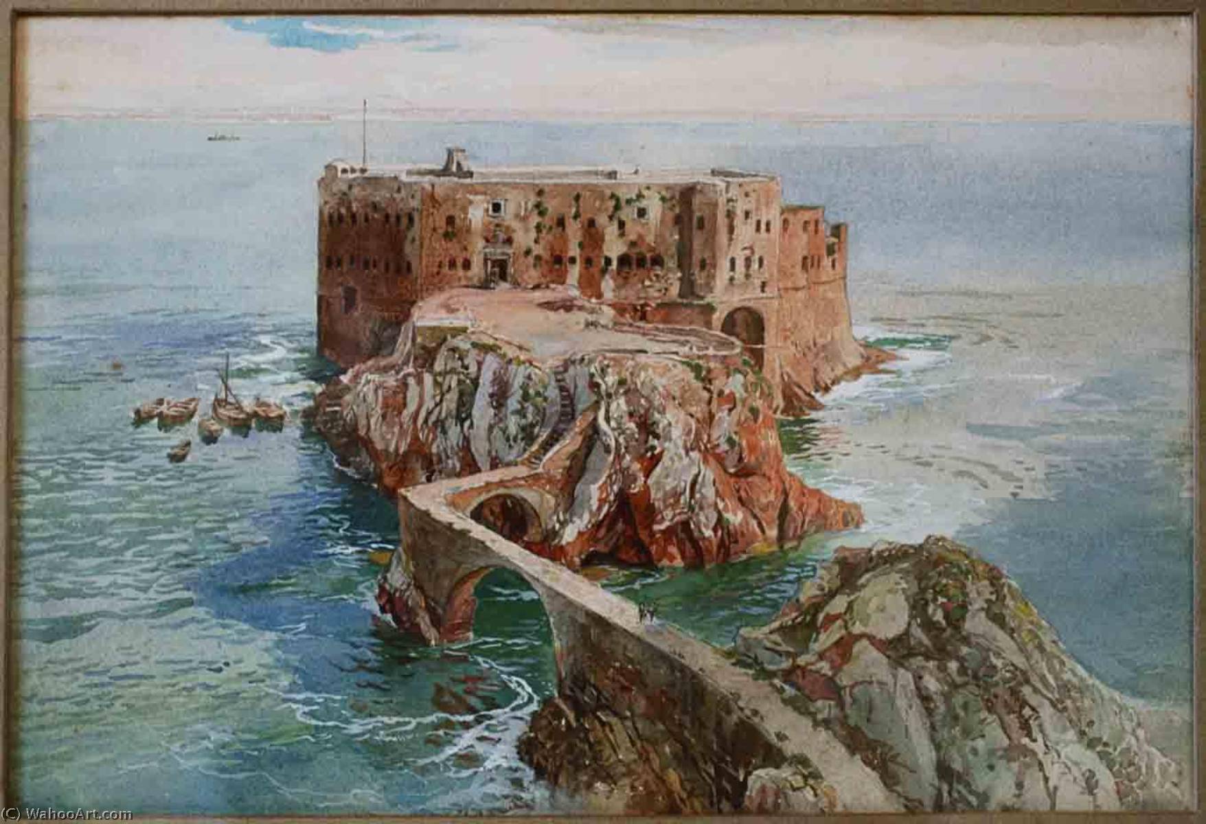 Português Fortaleza Das Berlengas Vista Da Arriba — Alfredo Roque Gameiro