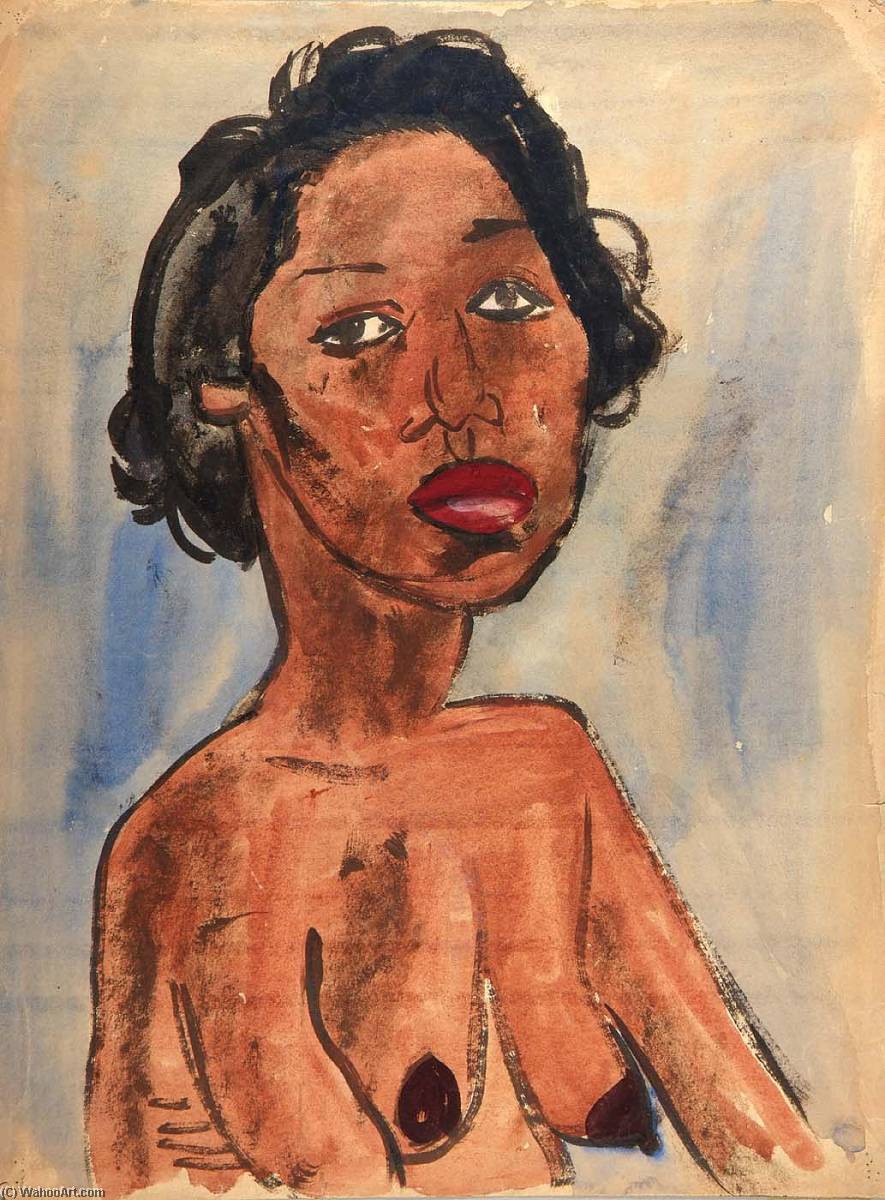 Female Nude Portrait Bust — William H. Johnson