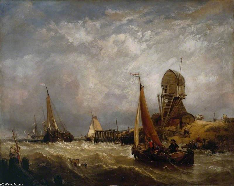 Oude Scheld - Texel Island, Looking Towards Nieuwe Diep And The Zuider Zee — Clarkson Frederick Stanfield
