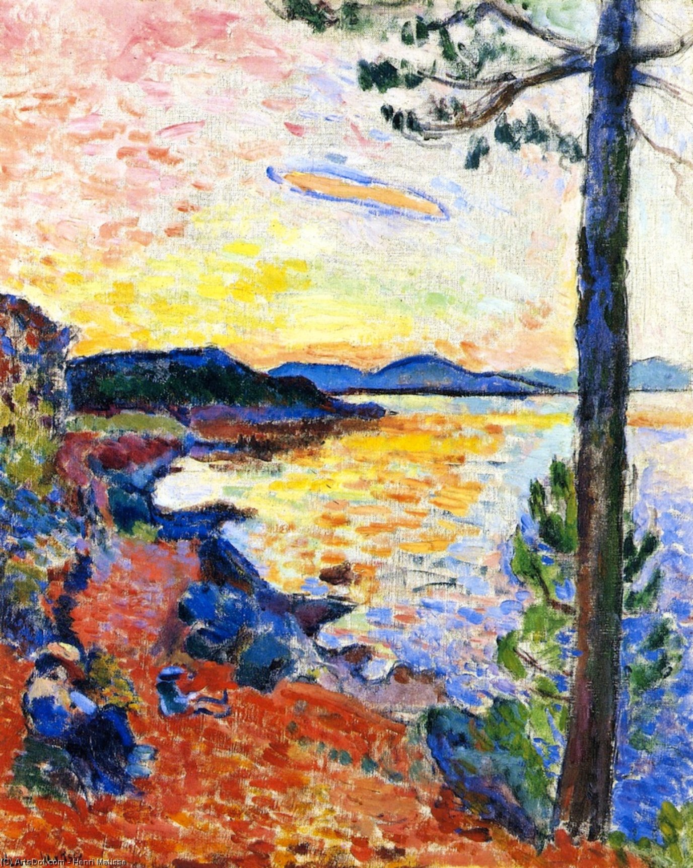 Mittagssnack (auch Bekannt Als Golf Von Saint-tropez) — Henri Matisse