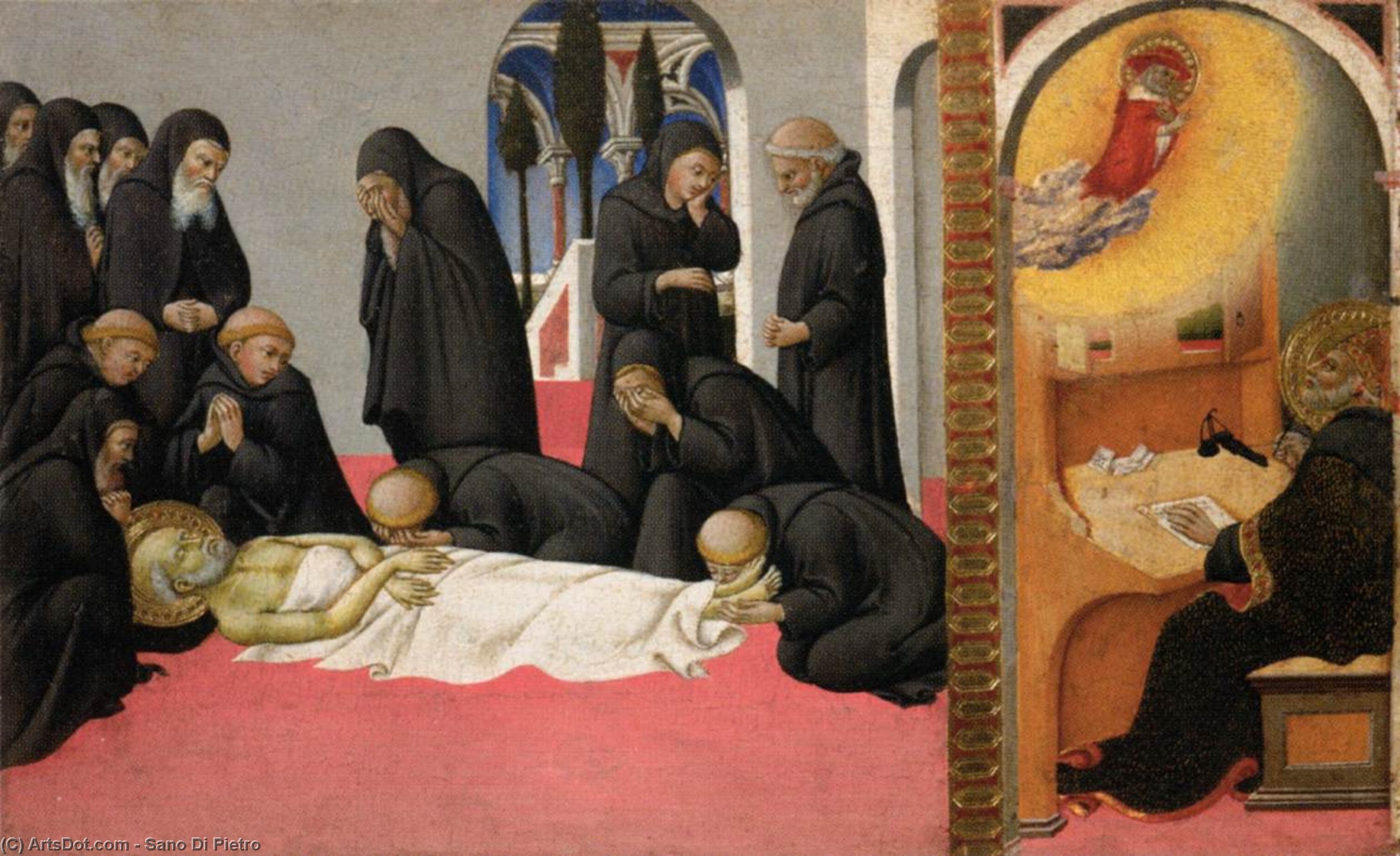 Scenes From The Life Of St Jerome — Sano Di Pietro