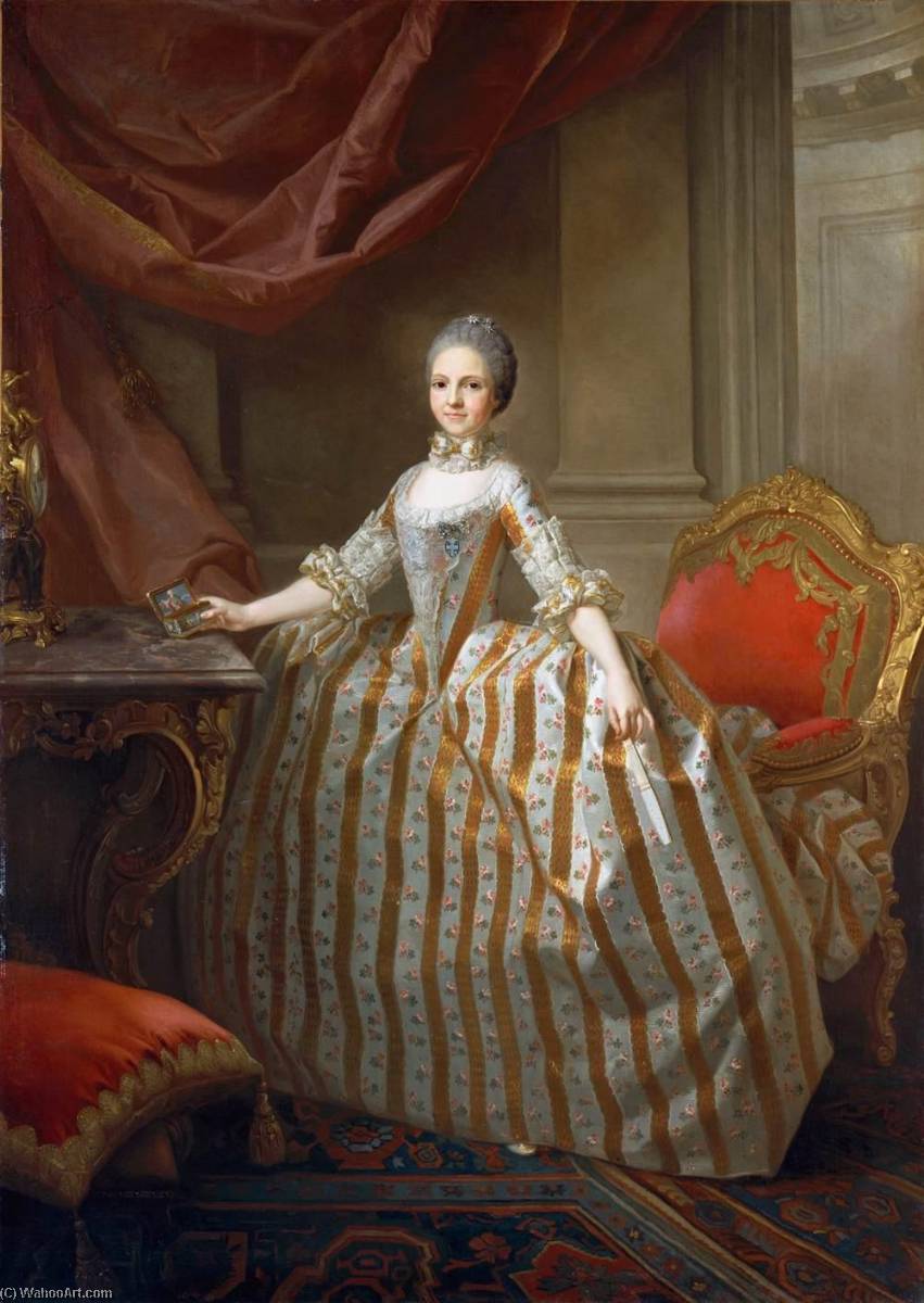 Portrait Of Maria Luisa Of Parma, Later Queen Of Spain — Laurent Pecheux