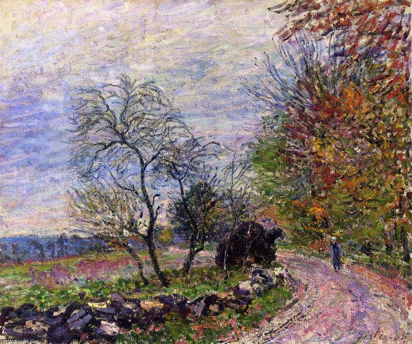 Along The Woods In Autumn — Alfred Sisley