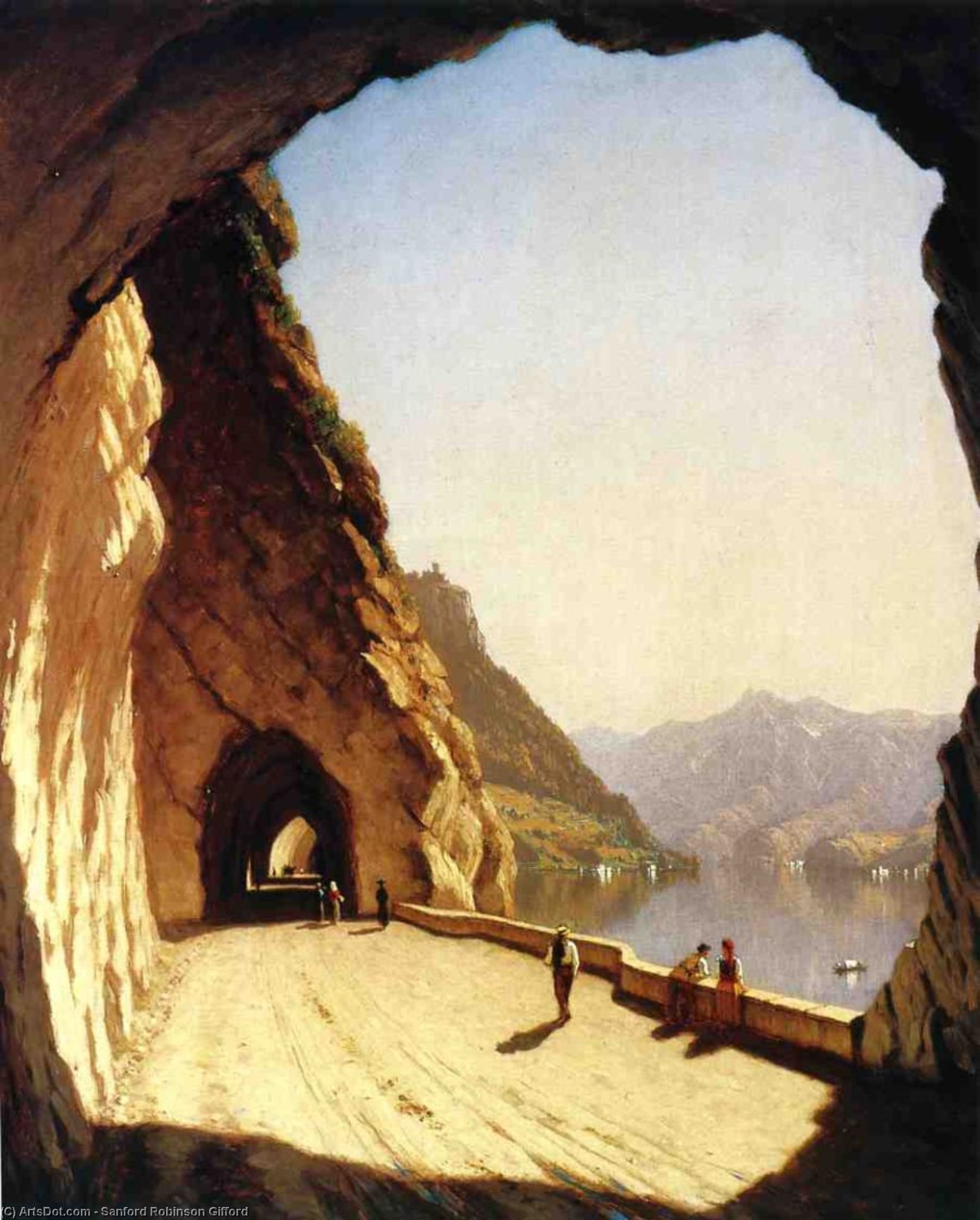 The Galleries Of The Stelvio - Lake Como — Sanford Robinson Gifford