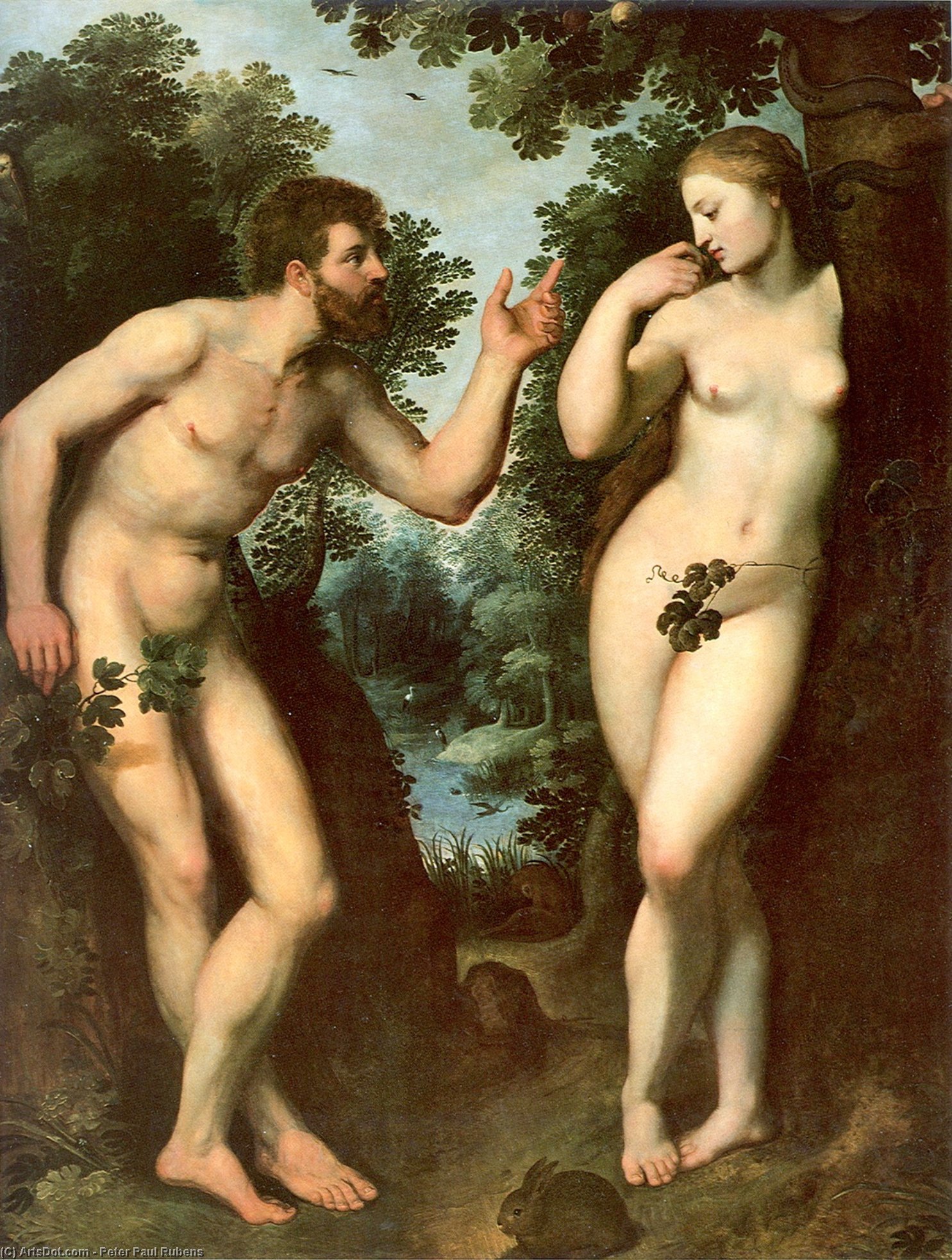Adam And Eve — Сэр Пјетр Паул Рубенс