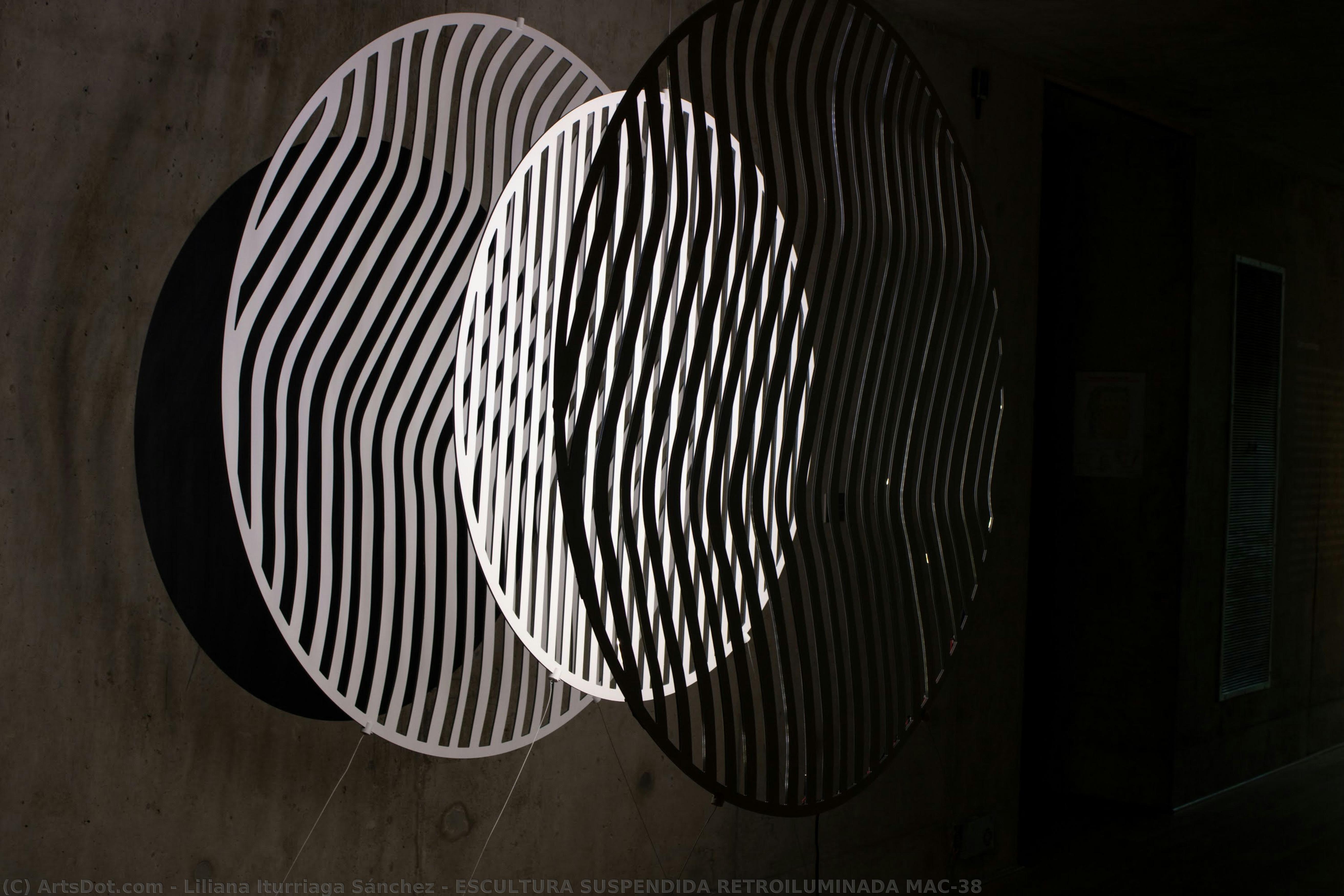 Escultura Suspendida Retroiluminada Mac-38 — Liliana Iturriaga Sánchez