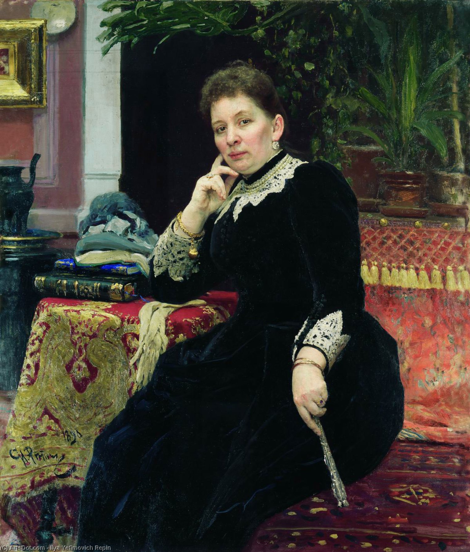 Portrait Of The Philanthropist Olga Sergeyevna Aleksandrova-heinz — Ilya Yefimovich Repin