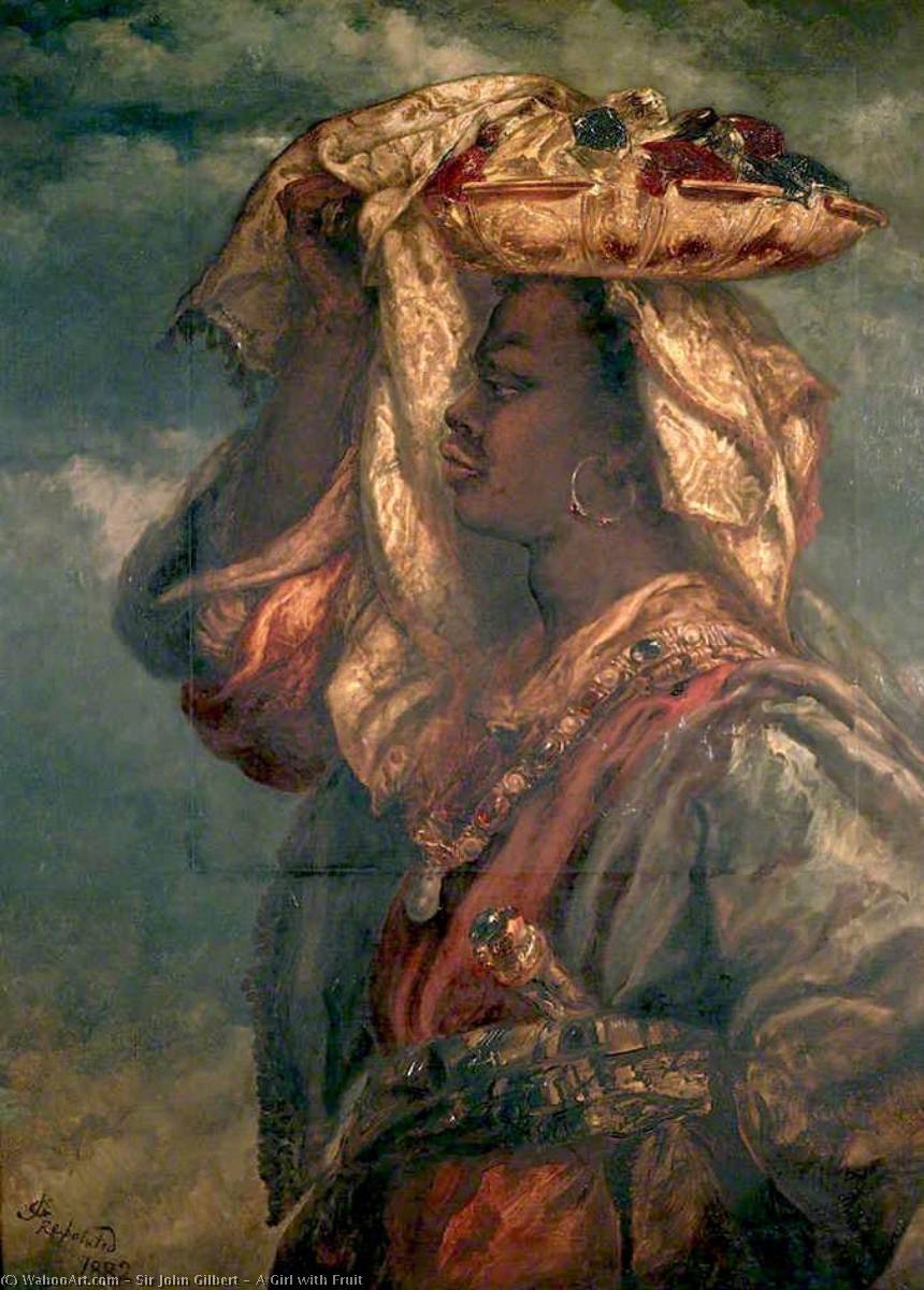 A Girl With Fruit — Джон Гилберт