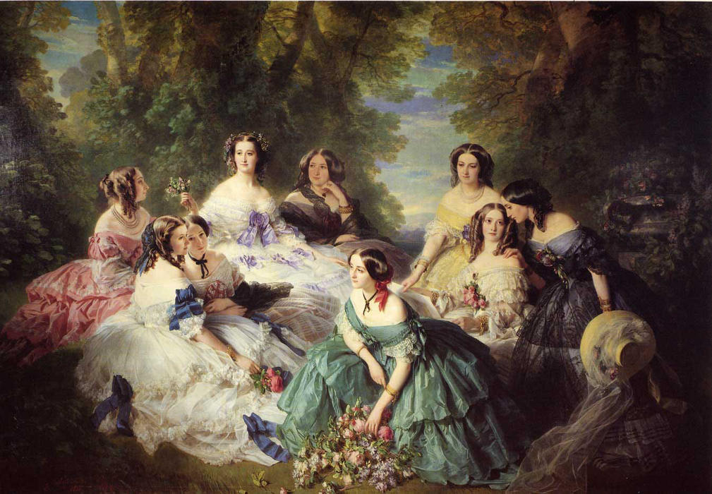 La Emperatriz Eugenia Rodeada De Sus Damas De Honor — Franz Xaver Winterhalter