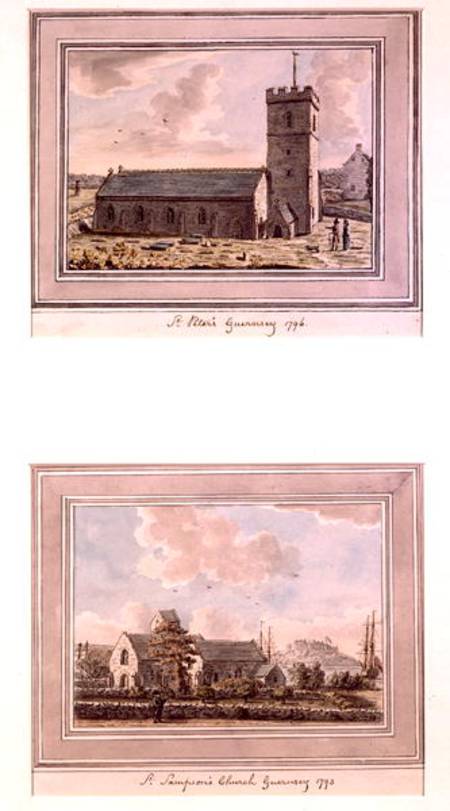 Parish Churches, Guernsey (pen — Joshua Gosselin