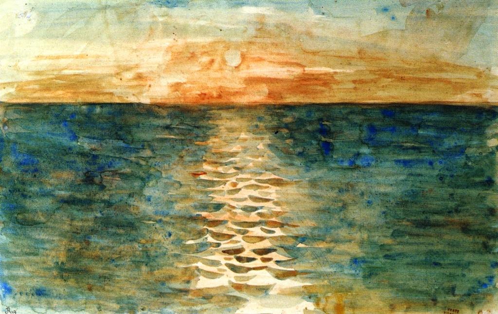 Sunset On The Sea — Эжен Делакруа
