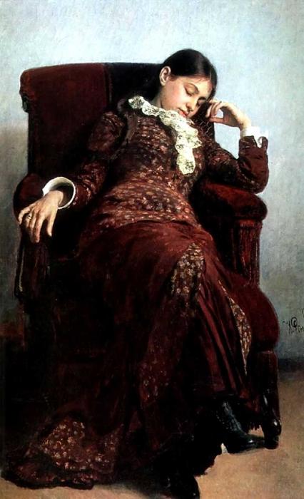 Descanso. Retrato De Vera Repina, Esposa Del Artista. — Ilya Yefímovich Repin