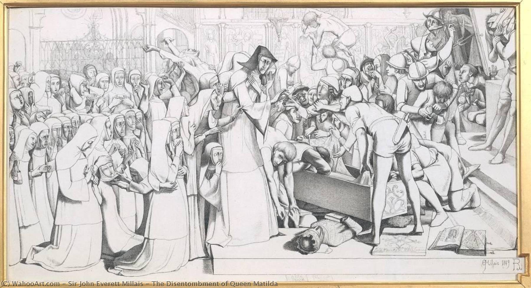 The Disentombment Of Queen Matilda — Sir John Everett Millais