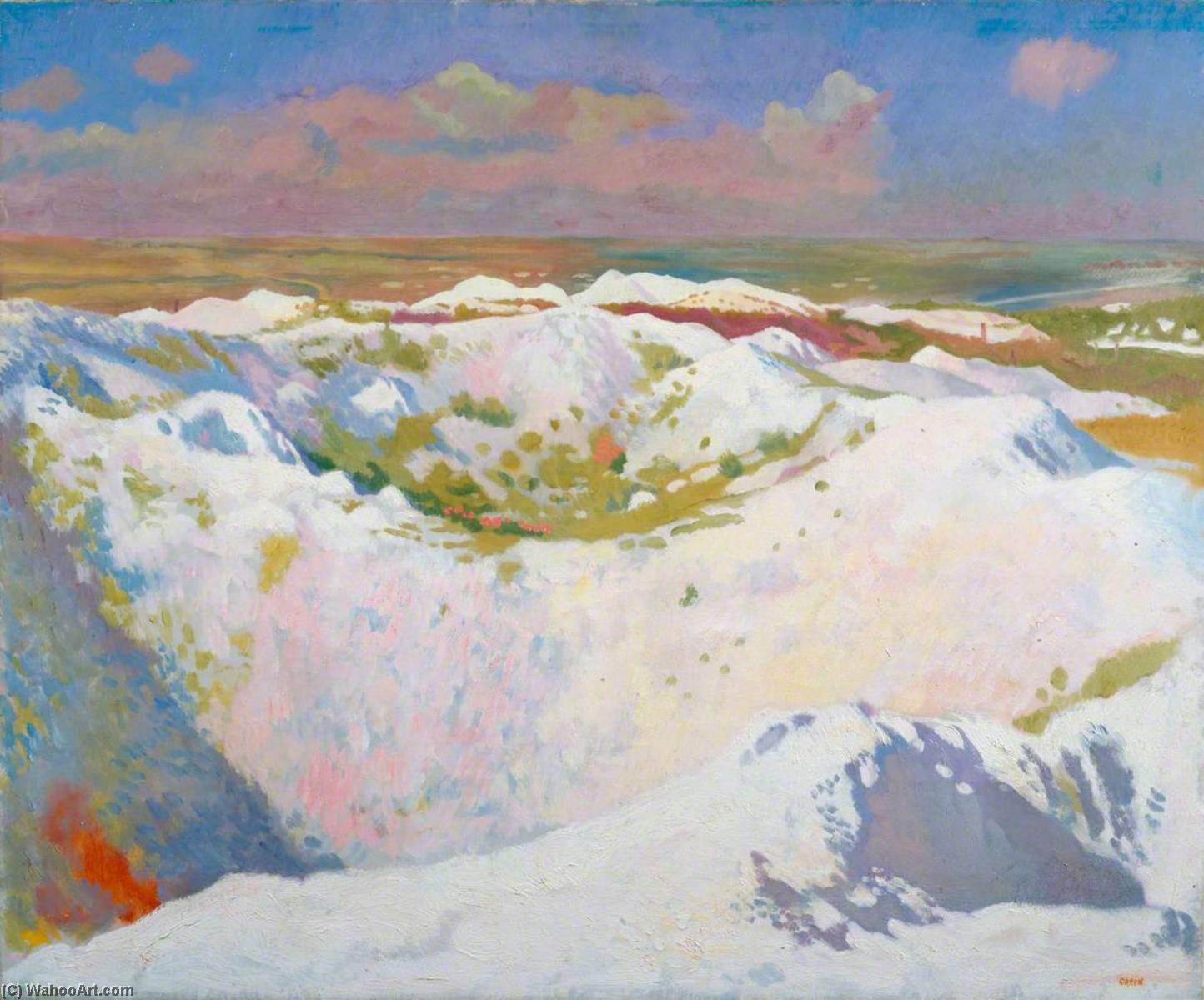 Mines And The Bapaume Road, La Boisselle — Sir William Newenham Montague Orpen