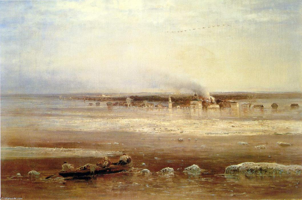 Flooding Of The Volga River Near Yaroslavl — Aleksey Savrasov