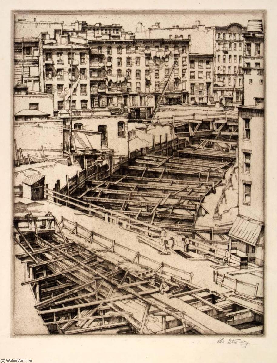 Bracings, Subway Excavation — Abbo Ostrowsky