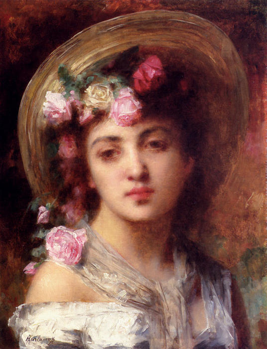 The Flower Girl — Alexei Alexeievich Harlamoff