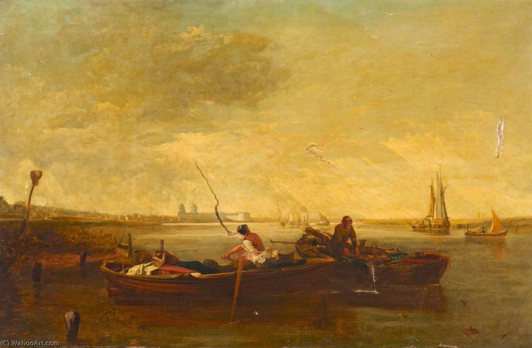 River Thames To The West, With The Isle Of Dogs — Sir Avgust Vol Kalkot