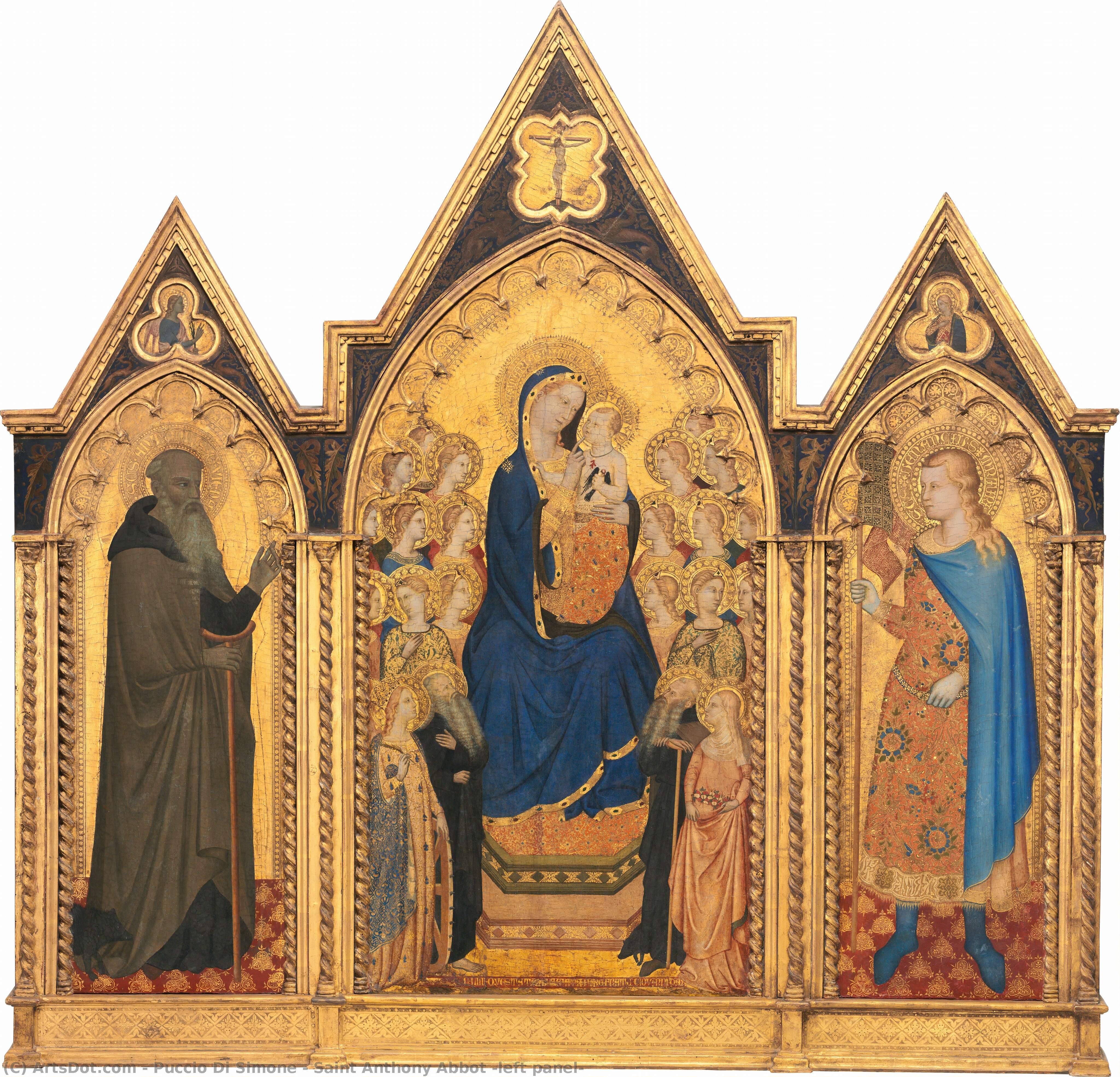 Saint Anthony Abbot [left Panel] — Puccio Di Simone