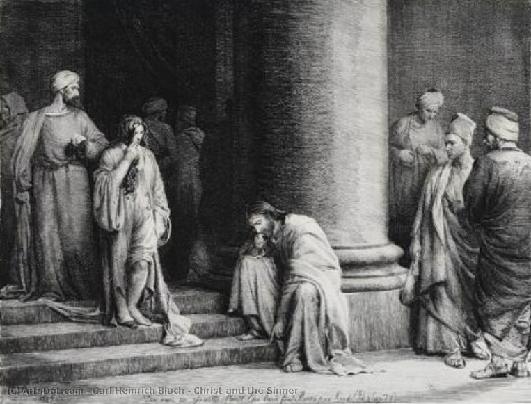Christ And The Sinner — Carl Heinrich Bloch