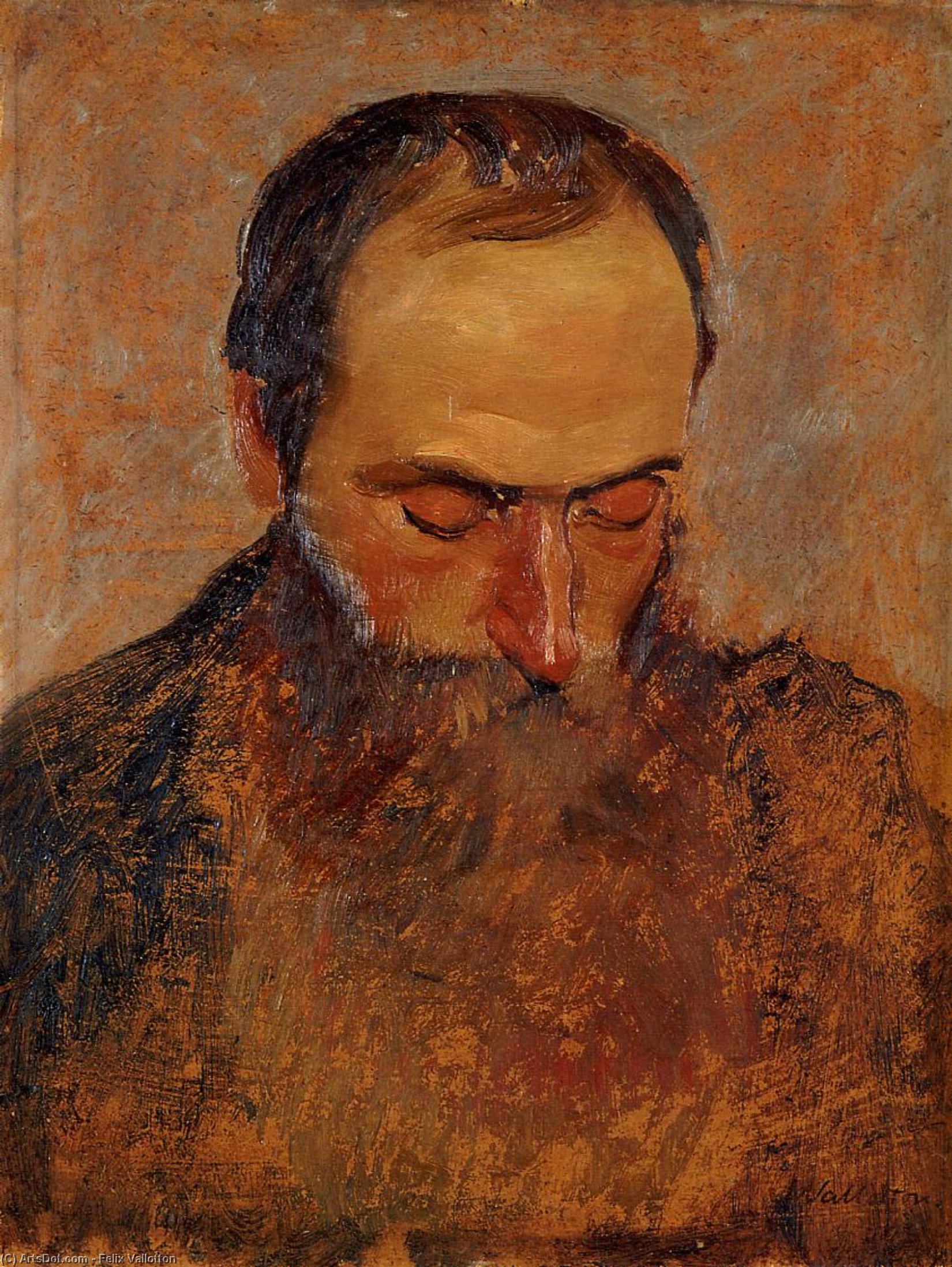 Portrait Of Edouard Vuillard — Félix Vallotton