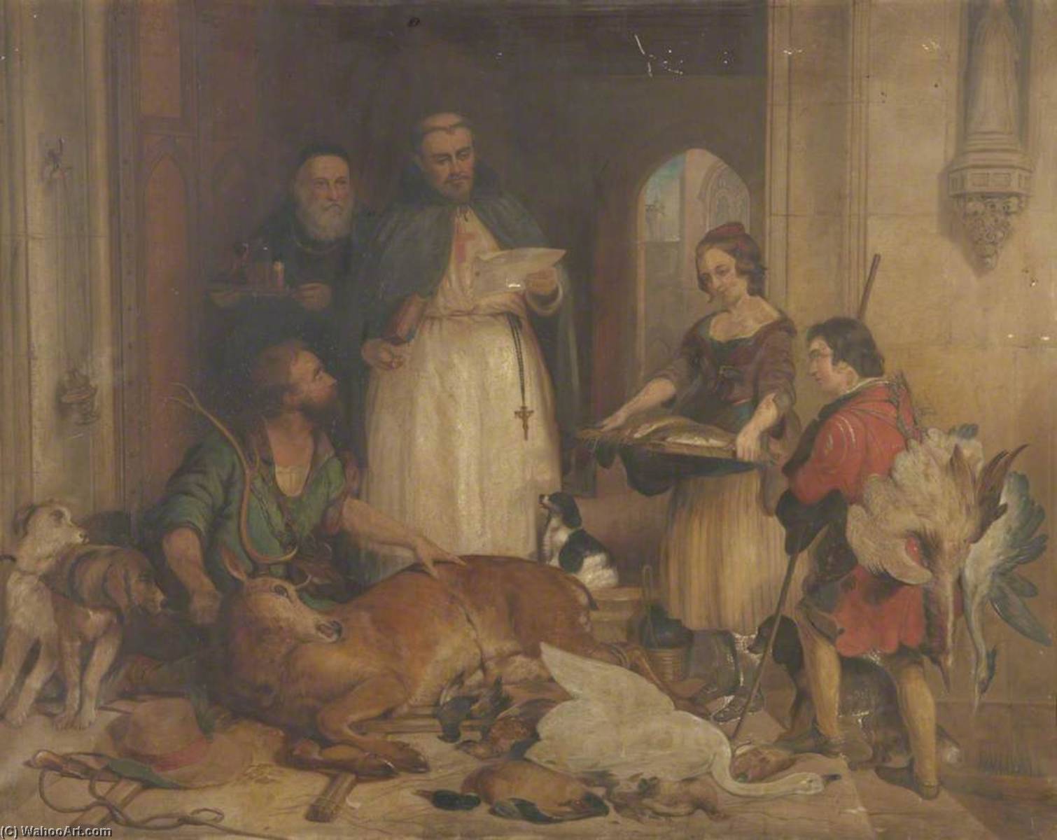 Bolton Abbey In Olden Times (after Edwin Henry Landseer) — William Mitchell