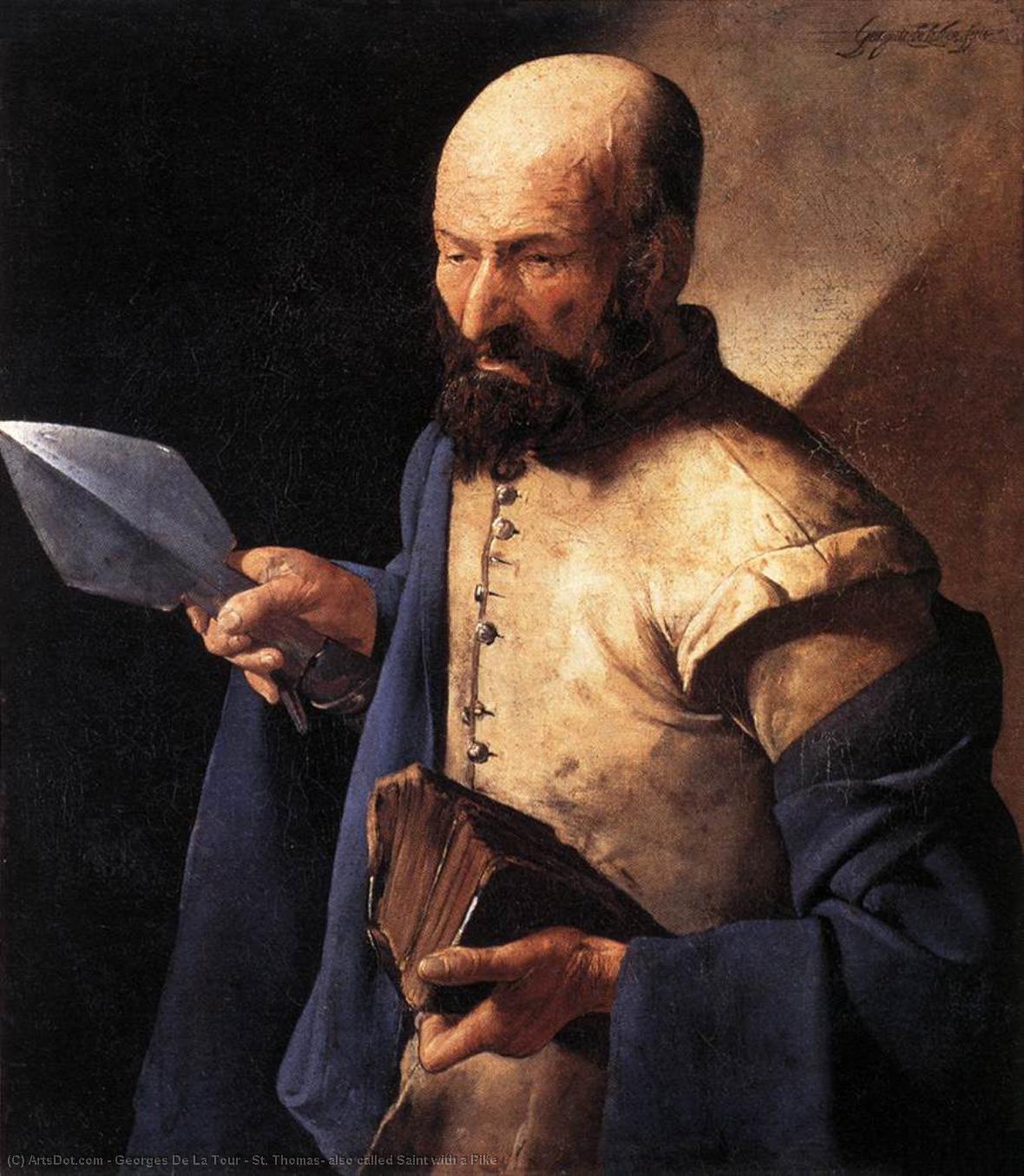 St. Thomas, Also Called Saint With A Pike — Georges De La Tour