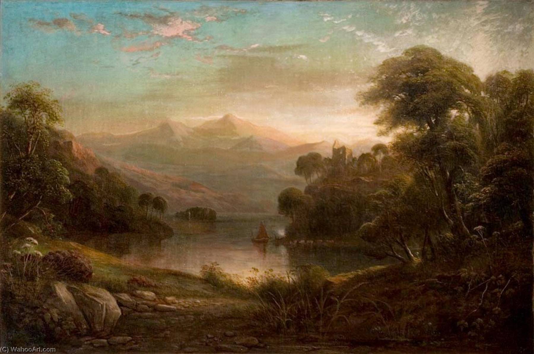 Landscape With A Lake — George Frederick Buchanan