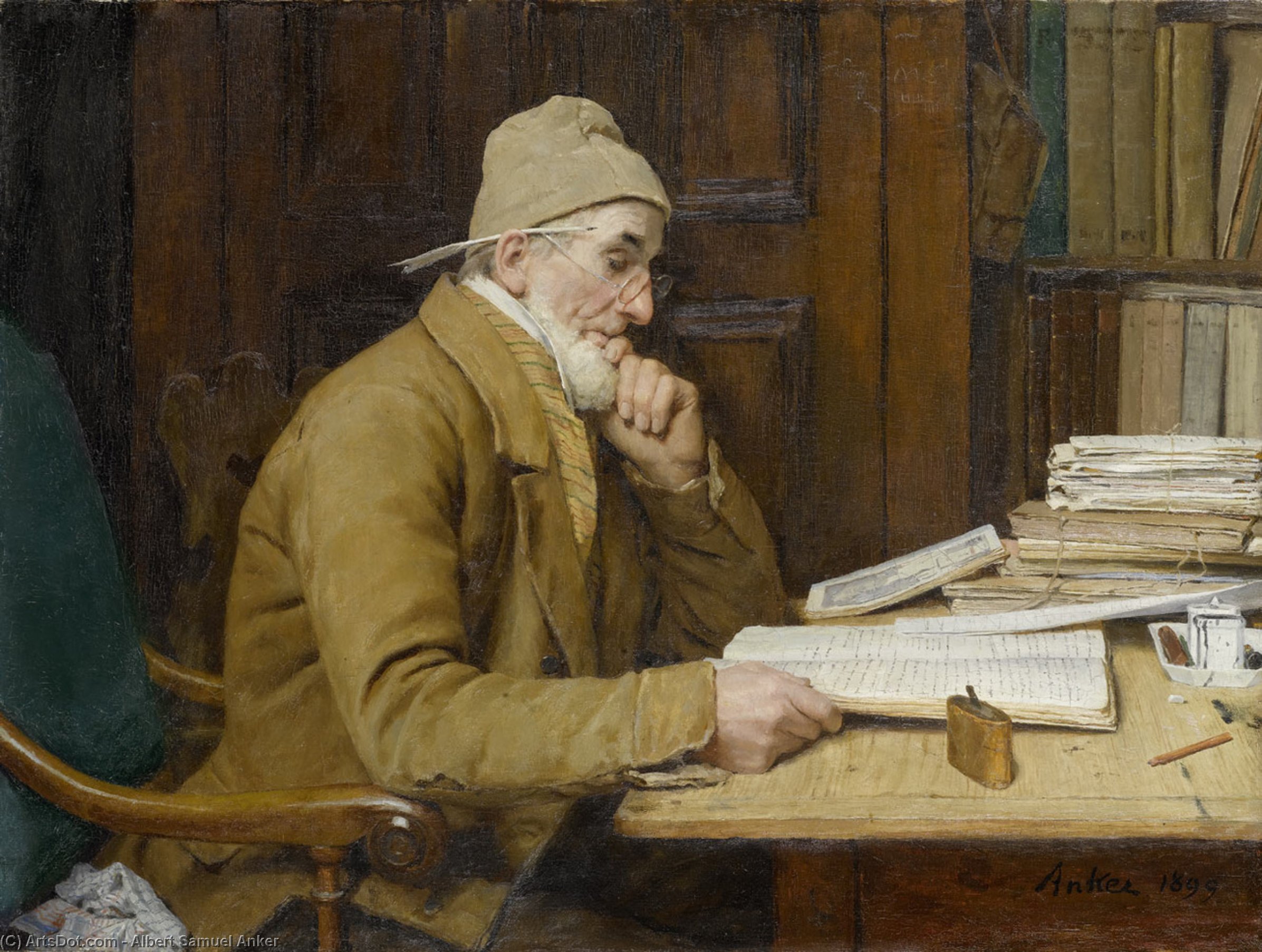 Der Schaffner — Albert Samuel Anker