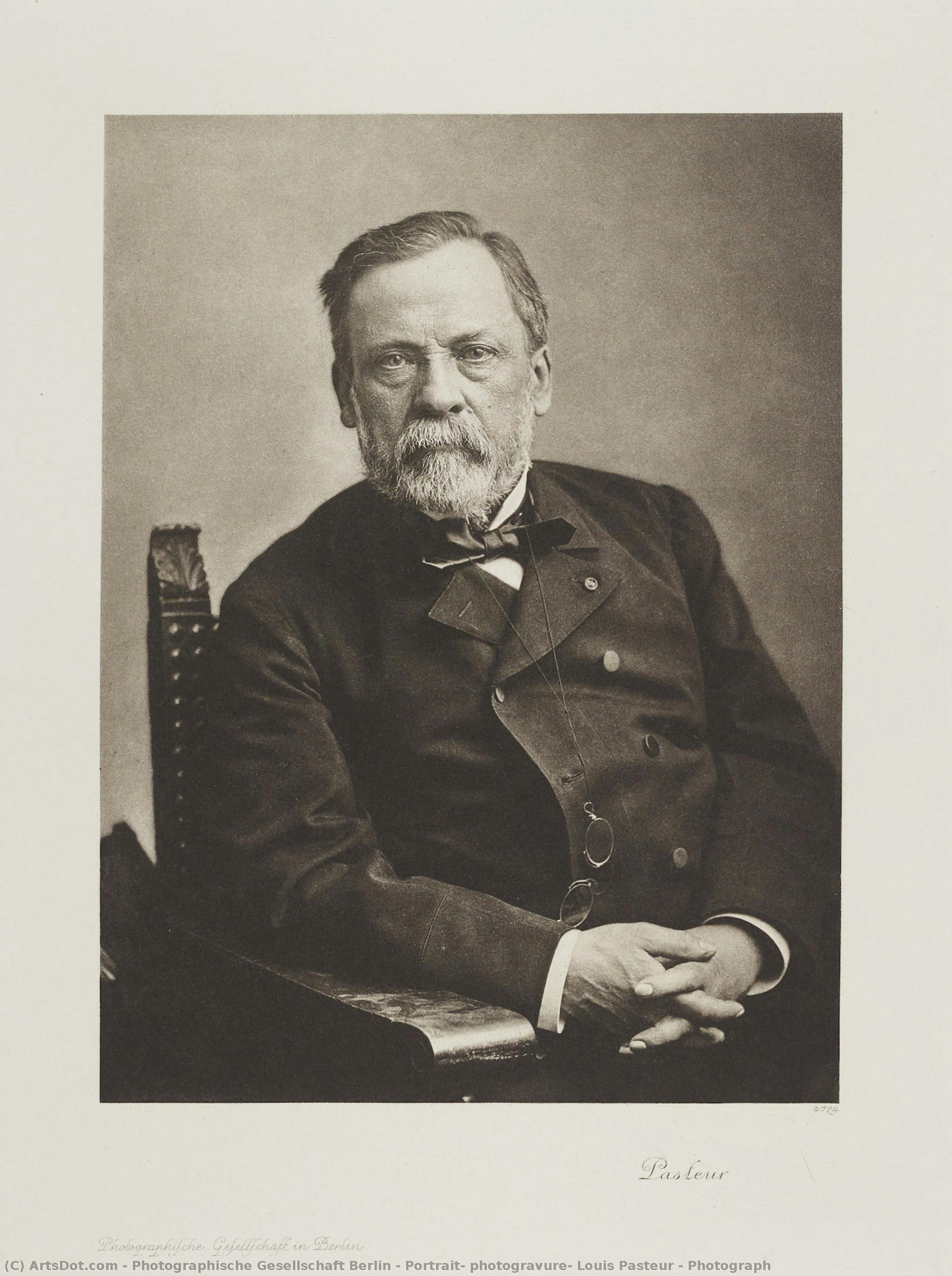 Portrait, Photogravure, Louis Pasteur / Photograph — Photographische Gesellschaft Berlin