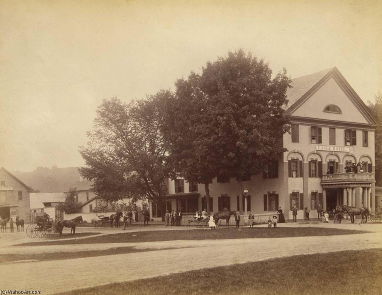 Eagle Hotel, From The Album Views Of Charlestown, New Hampshire — Gotthelf Pach
