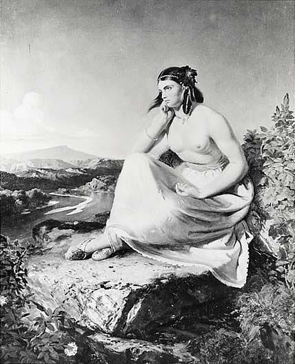 Indian Girl, (painting) — Emanuel Gottlieb Leutze