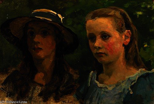 Portrait Of The Arntzenius Sisters — Willem Bastiaan Tholen