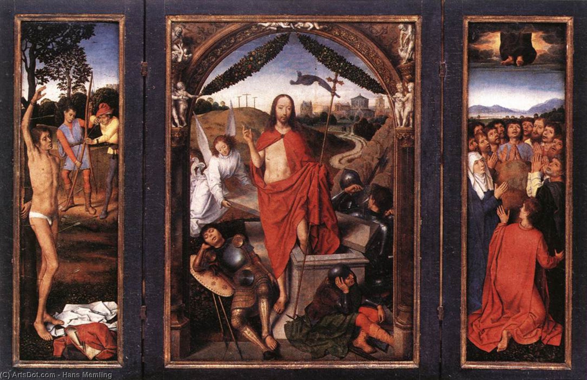 Late - Triptych Of The Resurrection — Memling, Hans