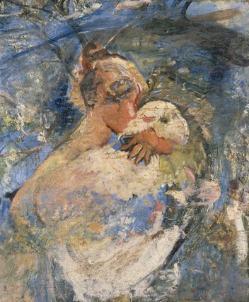 Girl With A Lamb — Annie Louise Swynnerton
