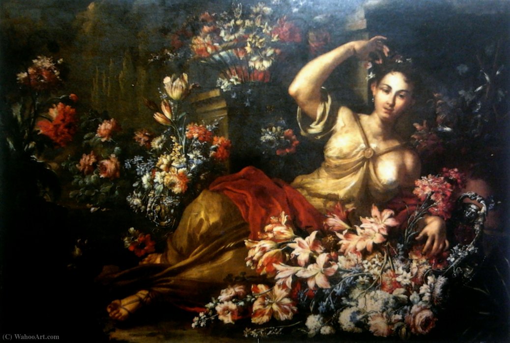 Flora In The Garden. — Gaspar Pieter The Younger Verbruggen