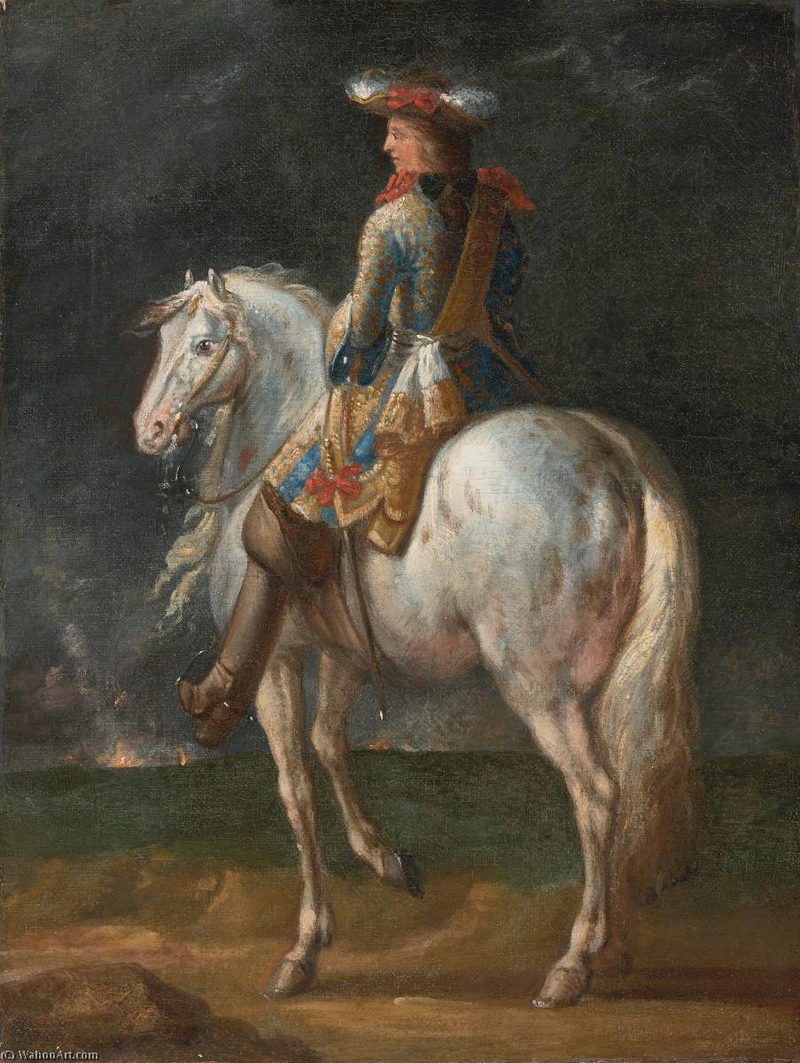 Study For The Figure Of Eugene Of Savoy — Jan Van Huchtenburg