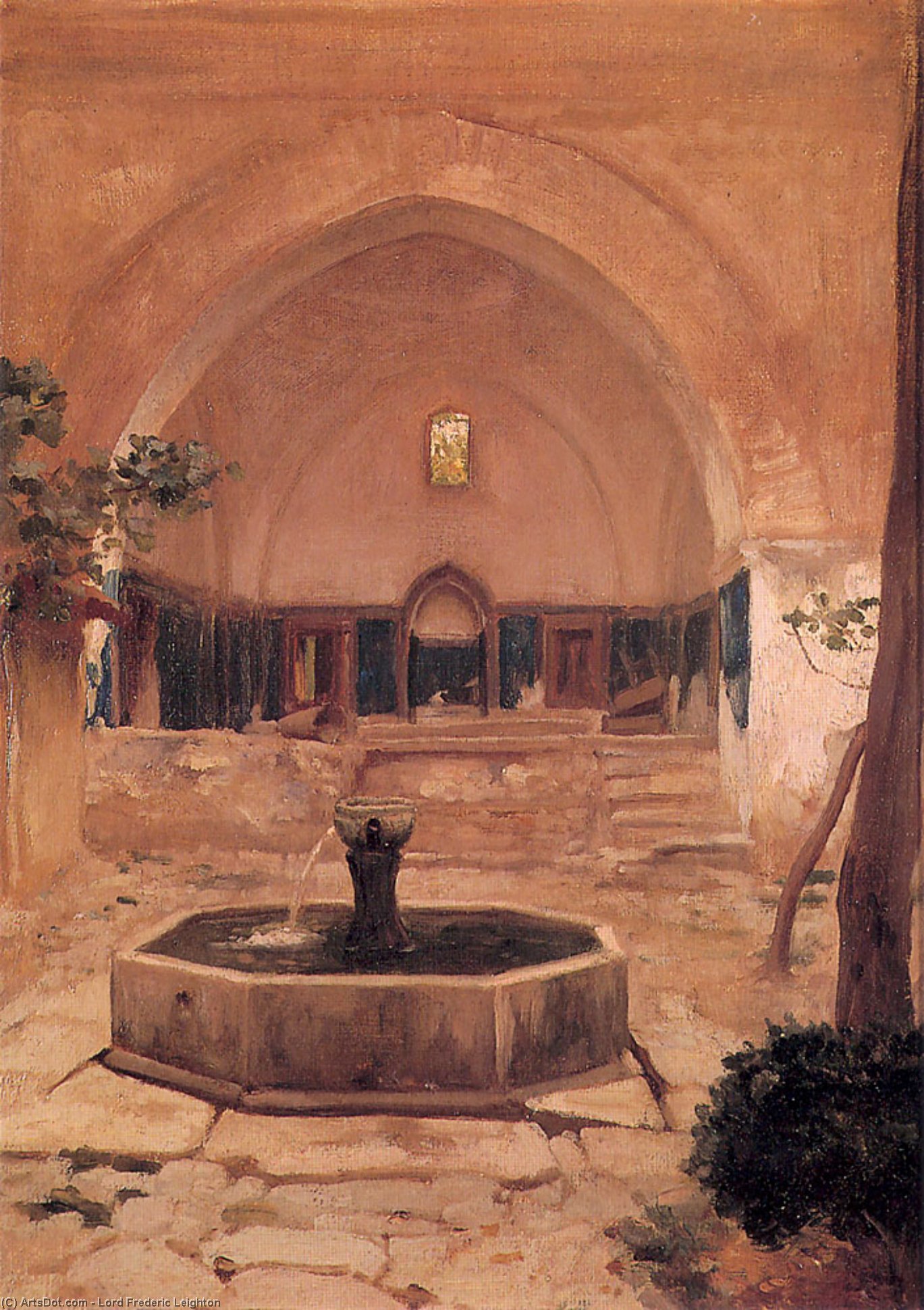 Courtyard Of A Mosque At Broussa — Sir Frederic Lord Leighton