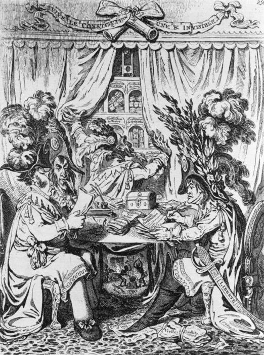 Long Live The Constitution, One And In(di)visible — James Gillray