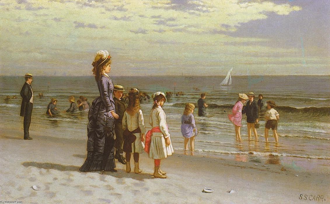 Family At The Seashore — Samuel S Carr