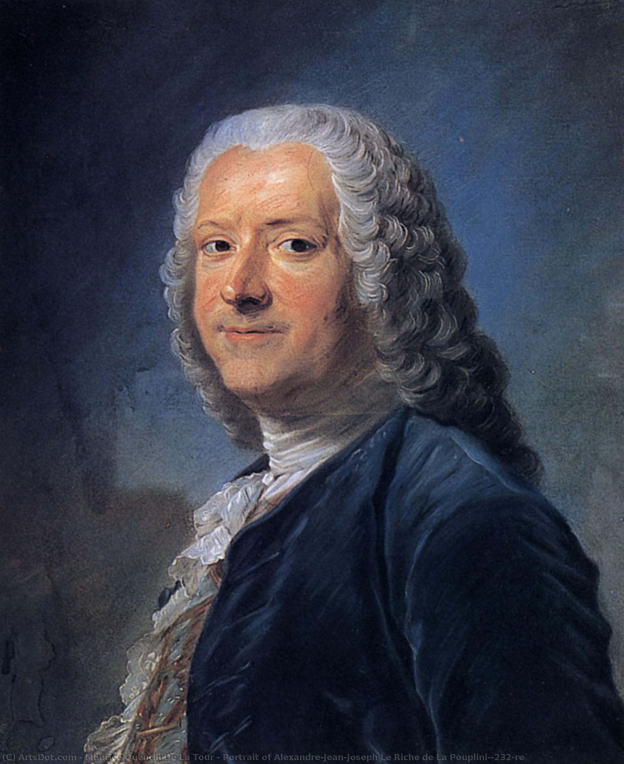 Portrait Of Alexandre-jean-joseph Le Riche De La Pouplinière — Maurice Quentin De La Tour