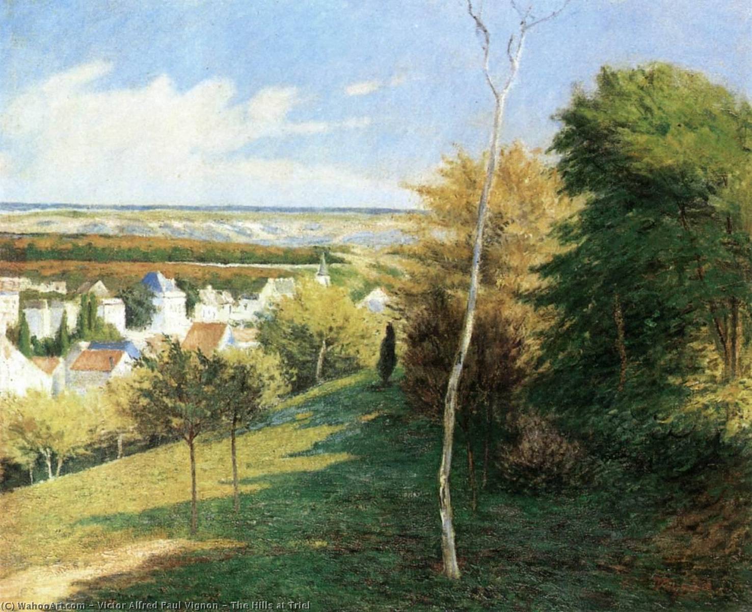 The Hills At Triel — Victor Alfred Paul Vignon